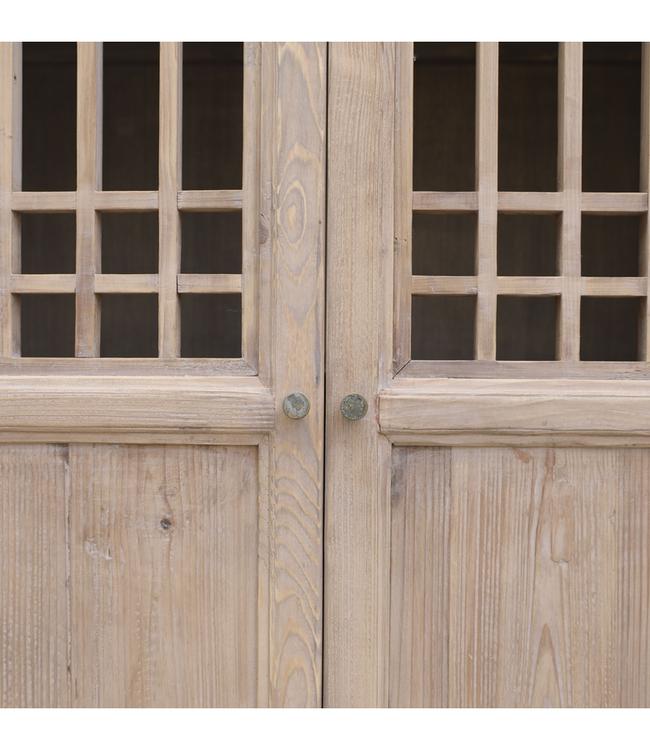 Rene Houtman Kast Naturel | 2-deurs | H220 x B128 x D48 cm