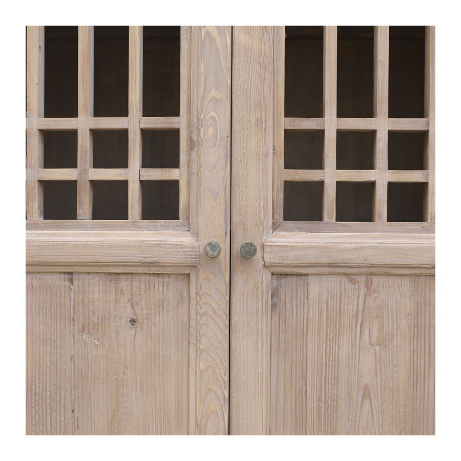 Rene Houtman Kast Naturel | 2-deurs | H220 x B128 x D48 cm