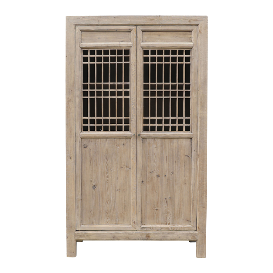 Rene Houtman Kast Naturel | 2-deurs | H220 x B128 x D48 cm