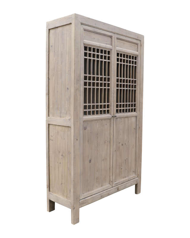 Rene Houtman Kast Naturel | 2-deurs | H220 x B128 x D48 cm