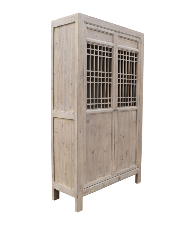 Rene Houtman Kast Naturel | 2-deurs | H220 x B128 x D48 cm