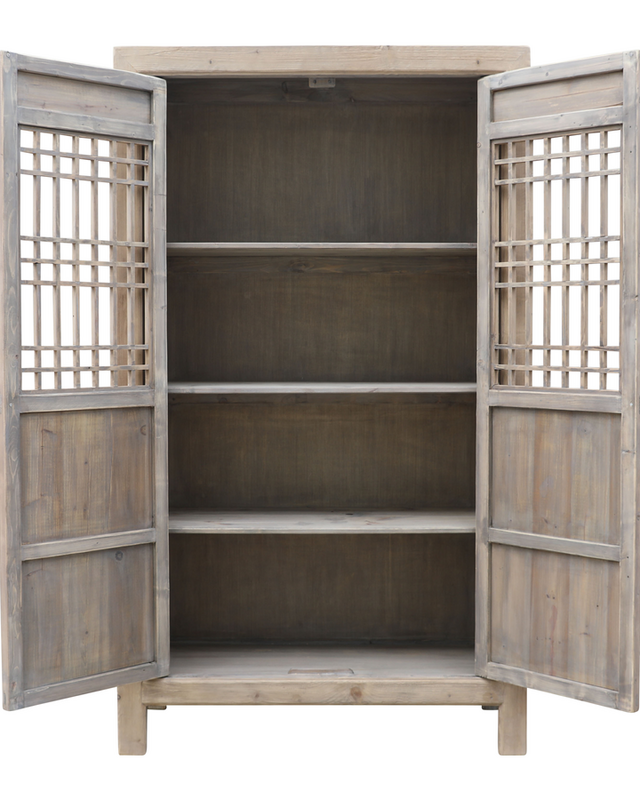 Rene Houtman Kast Naturel | 2-deurs | H220 x B128 x D48 cm