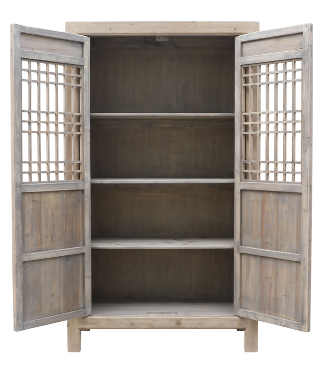 Rene Houtman Kast Naturel | 2-deurs | H220 x B128 x D48 cm