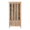 Glaskast Hout | 2-deurs | H214 x B107 x D40 cm