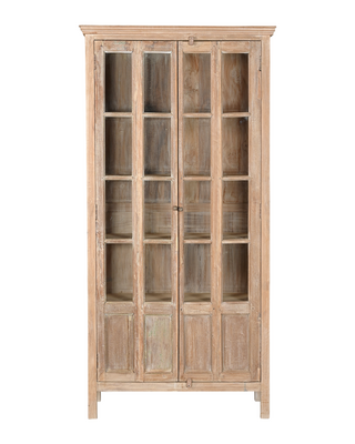 Rene Houtman Glaskast Hout | 2-deurs | H214 x B107 x D40 cm