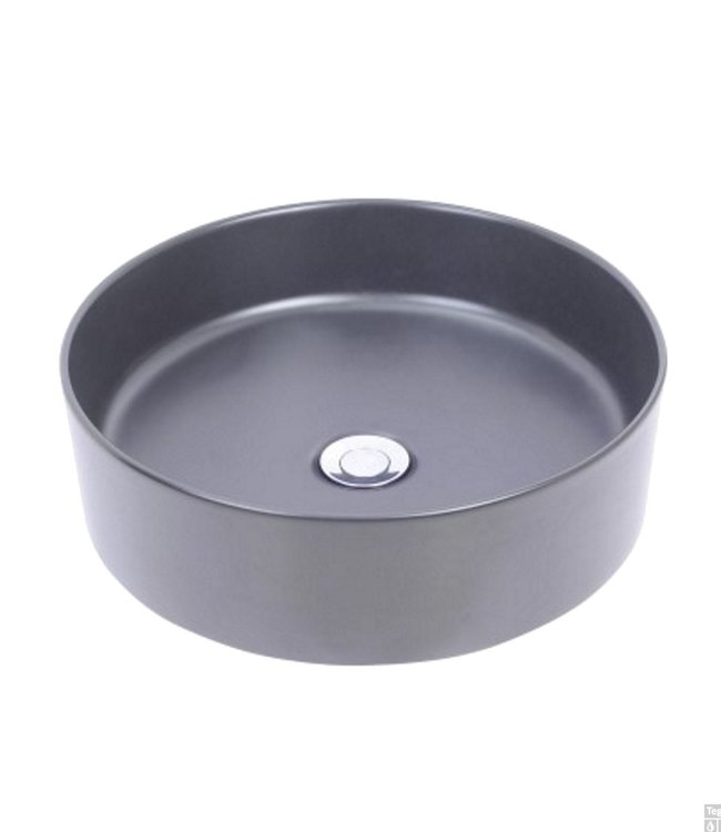 Wiesbaden Waskom Link | Keramiek | Mat Zwart | B40 x H12 cm