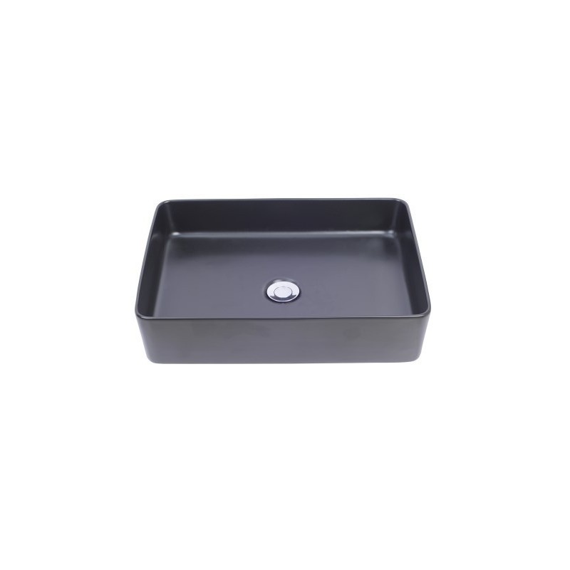 Wiesbaden Waskom Link | Rechthoek | Mat Zwart | B50 x D35 x H12 cm