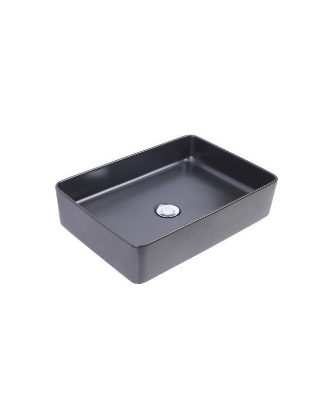 Wiesbaden Waskom Link | Rechthoek | Mat Zwart | B50 x D35 x H12 cm