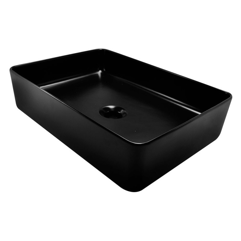 Wiesbaden Waskom Link | Rechthoek | Mat Zwart | B50 x D35 x H12 cm