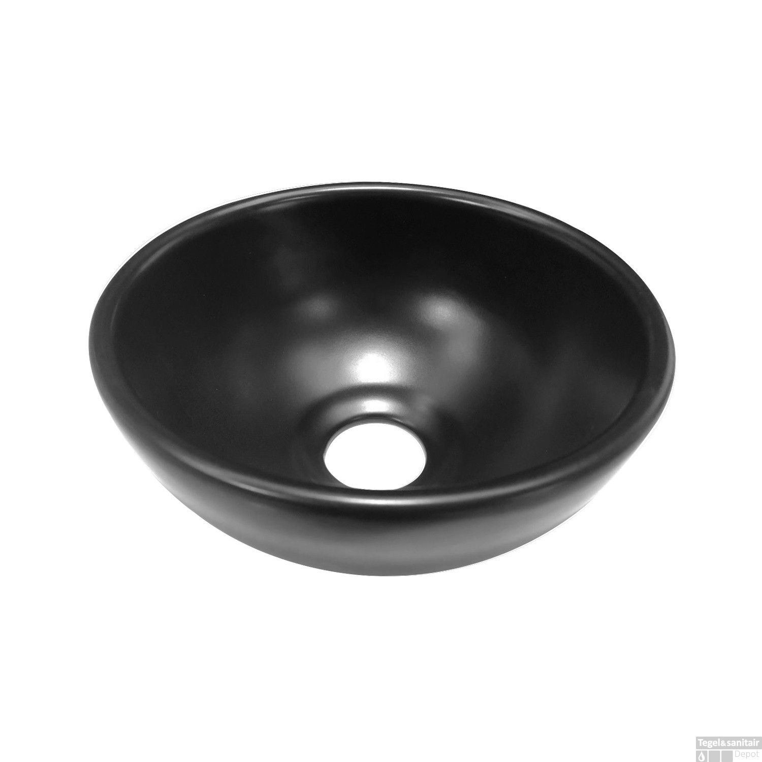 Wiesbaden Waskom Consilio | Keramiek | Mat Zwart | D20 x H9 cm
