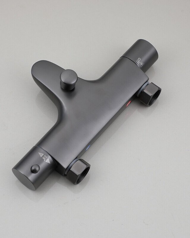 Rene Houtman Thermostatische Badkraan | Handdouche | Gun Metal