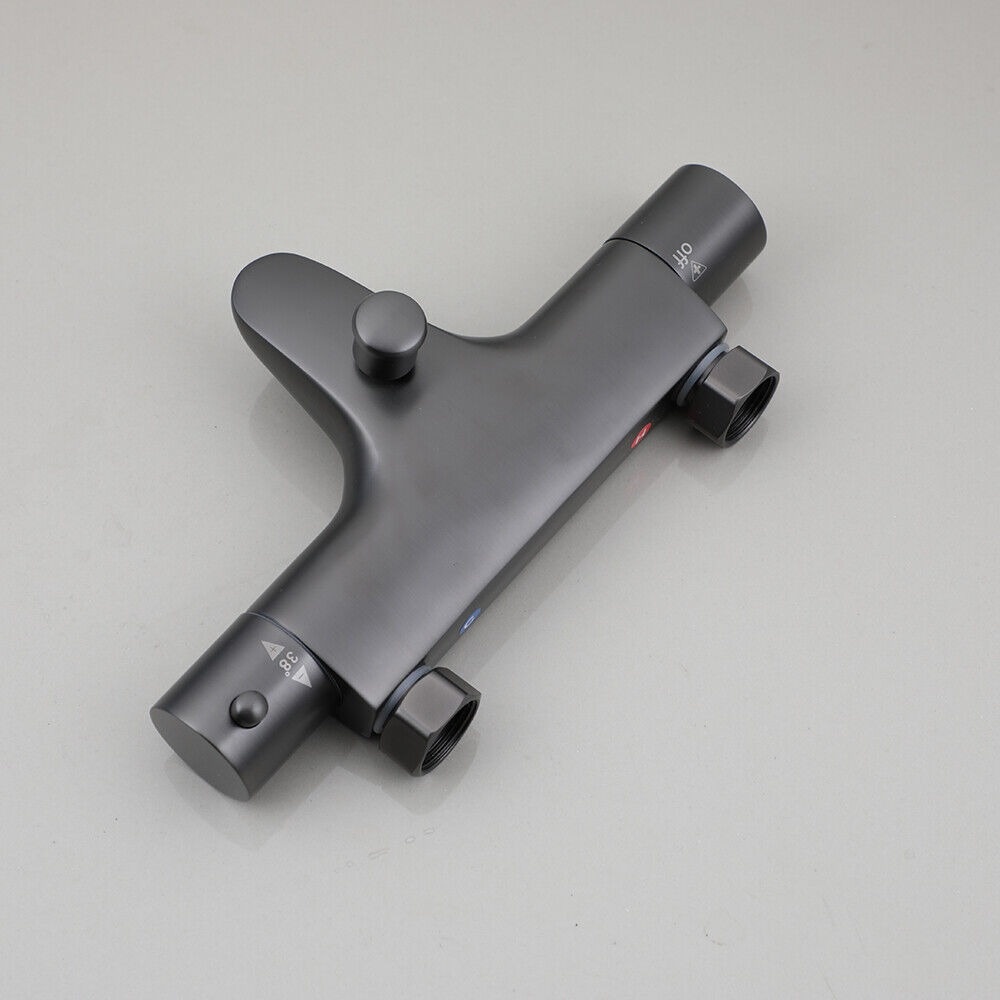 Rene Houtman Thermostatische Badkraan | Handdouche | Gun Metal
