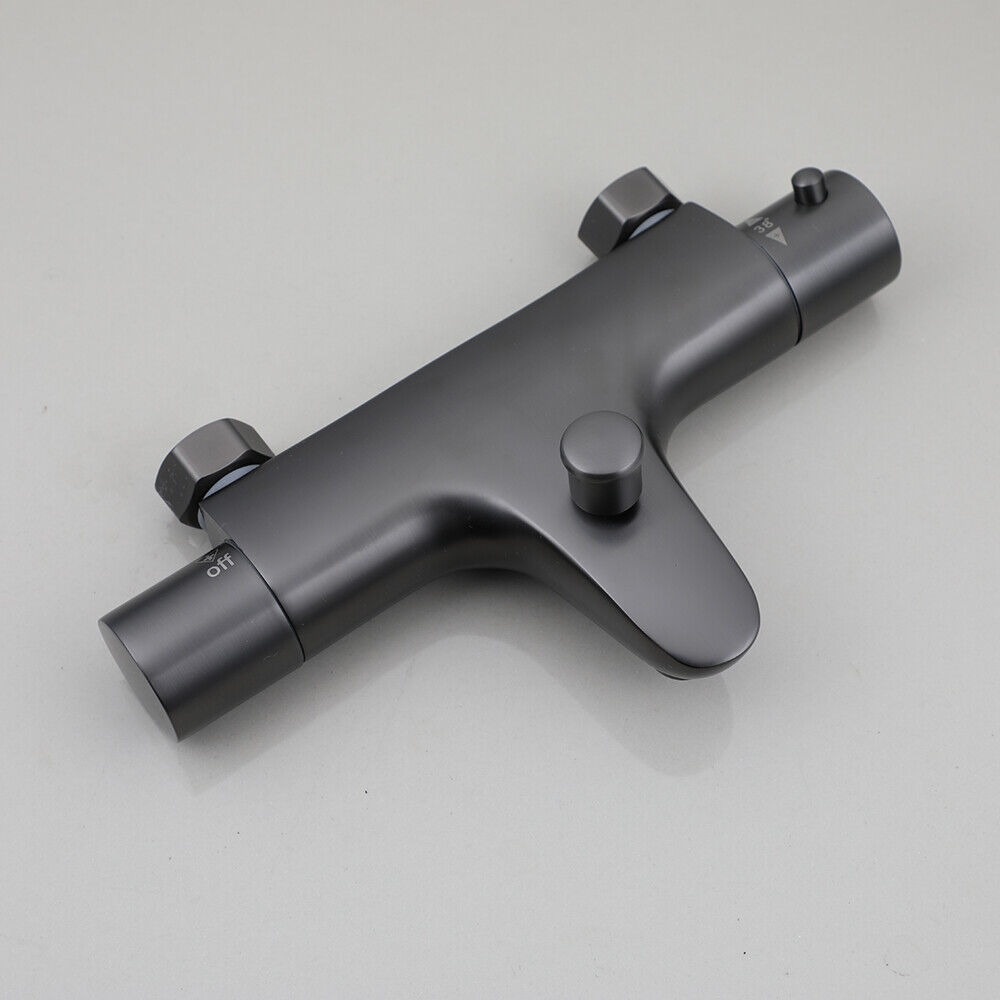 Rene Houtman Thermostatische Badkraan | Handdouche | Gun Metal