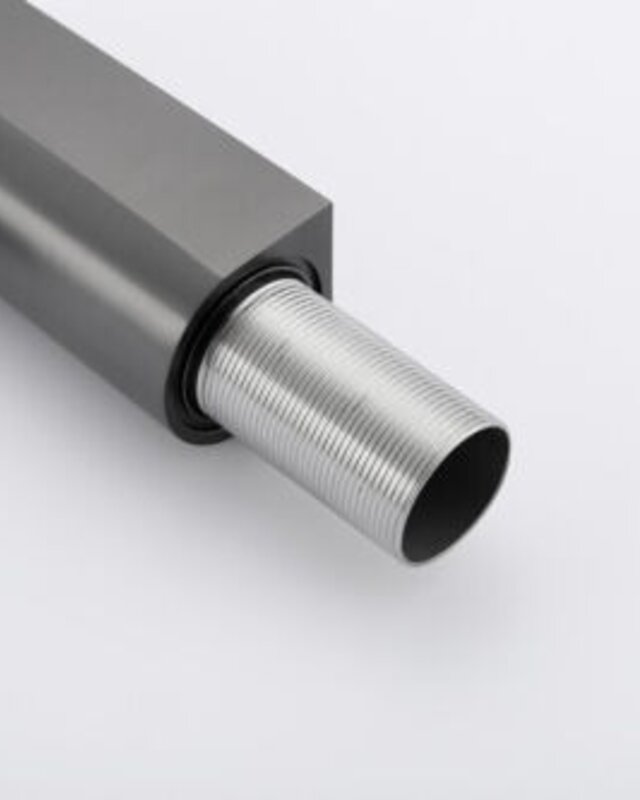Rene Houtman Wastafelkraan | Gun Metal | H19,3 cm