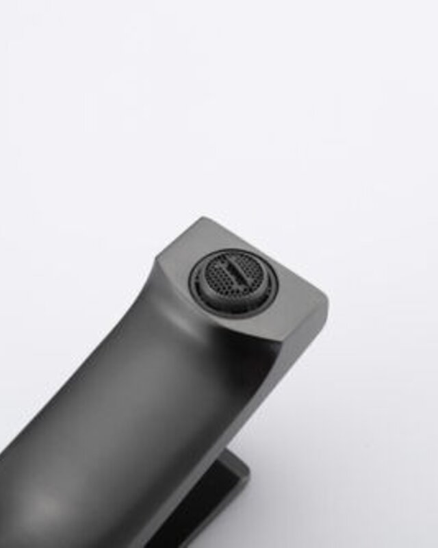 Rene Houtman Wastafelkraan | Gun Metal | H19,3 cm