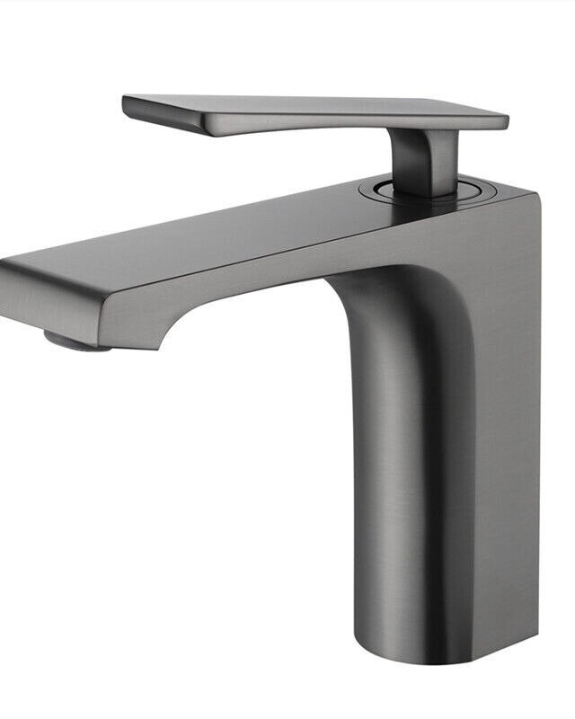 Rene Houtman Wastafelkraan | Gun Metal | H19,3 cm