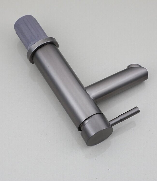 Rene Houtman Wastafelkraan | Mengkraan | Gun Metal | H17,5 cm