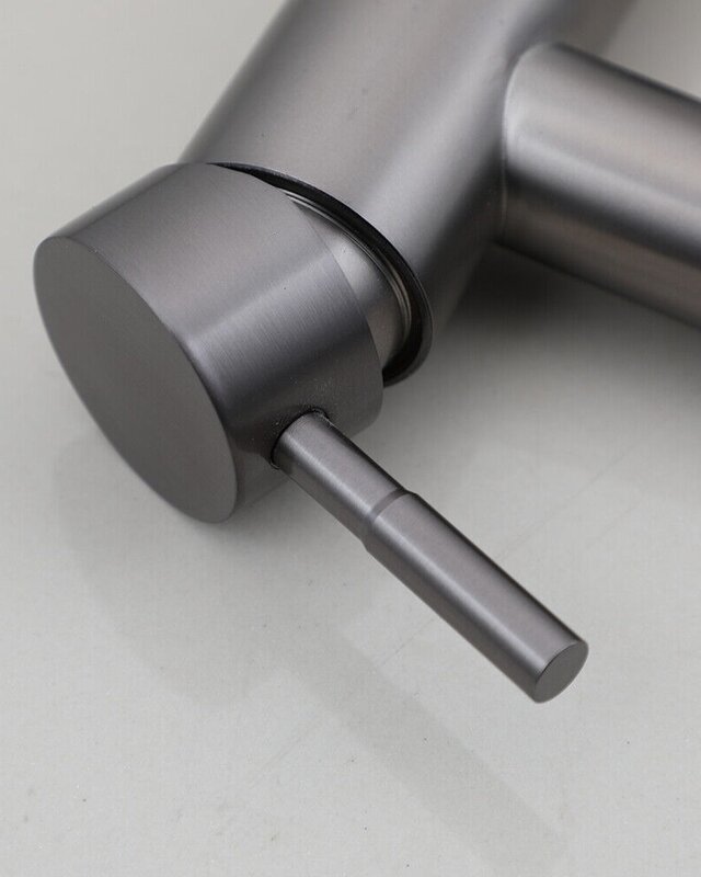 Rene Houtman Wastafelkraan | Mengkraan | Gun Metal | H17,5 cm