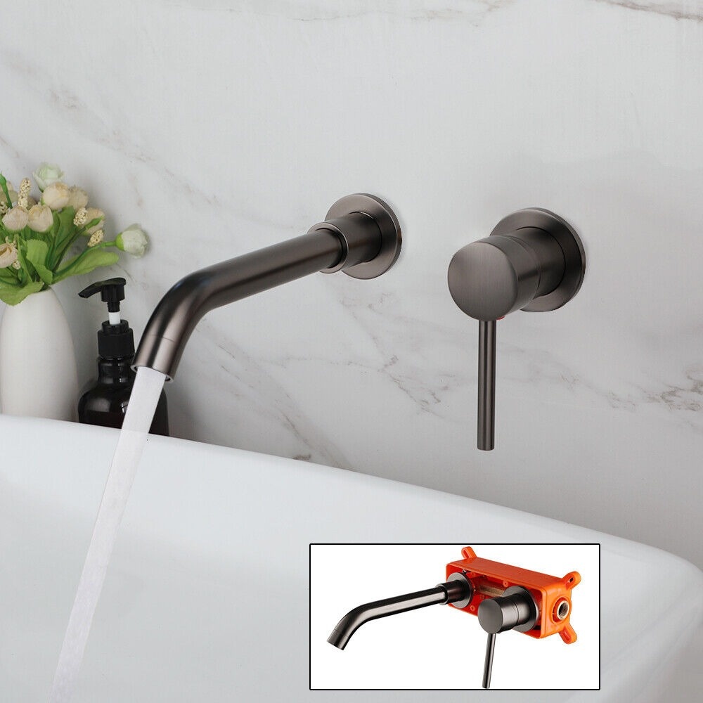 Rene Houtman Wastafelkraan Inbouw | Mengkraan | Gun Metal