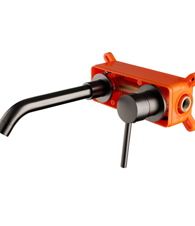 Rene Houtman Wastafelkraan Inbouw | Mengkraan | Gun Metal