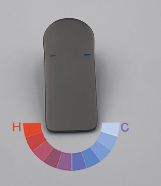 Rene Houtman Wastafelkraan Inbouw | Mengkraan | Gun Metal