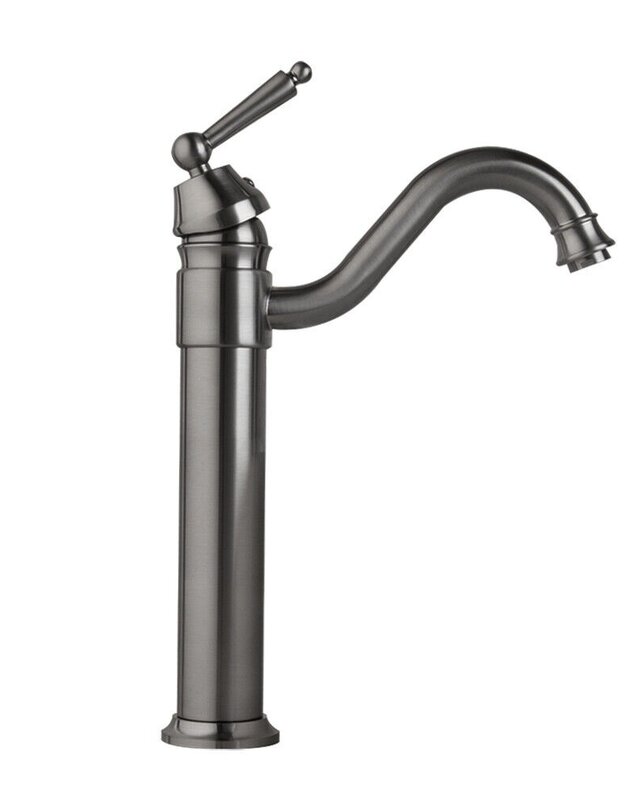 Rene Houtman Wastafelkraan | Mengkraan | Gun Metal | H33 cm