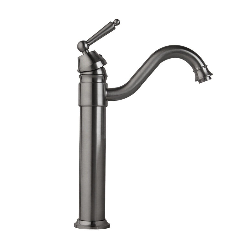 Rene Houtman Wastafelkraan | Mengkraan | Gun Metal | H33 cm