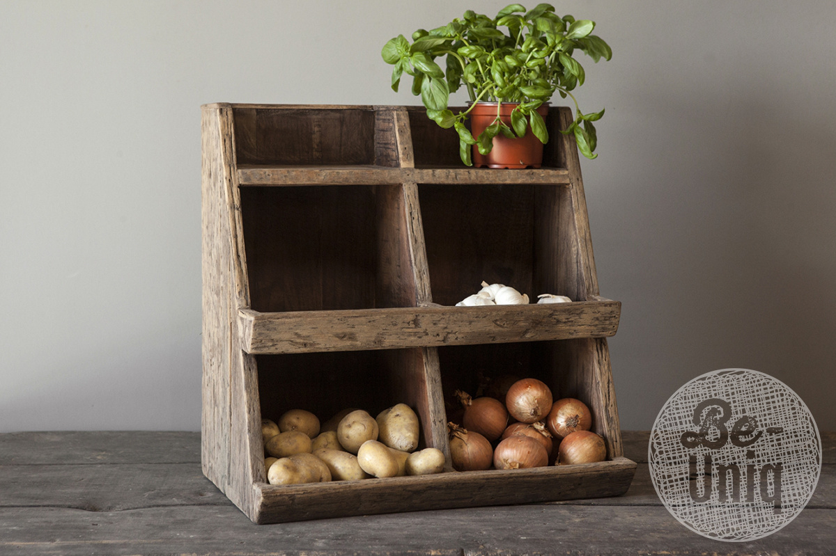 Be-Uniq Gruttersbak Olivia | Oud Hout | H50 x B50 x D29 cm