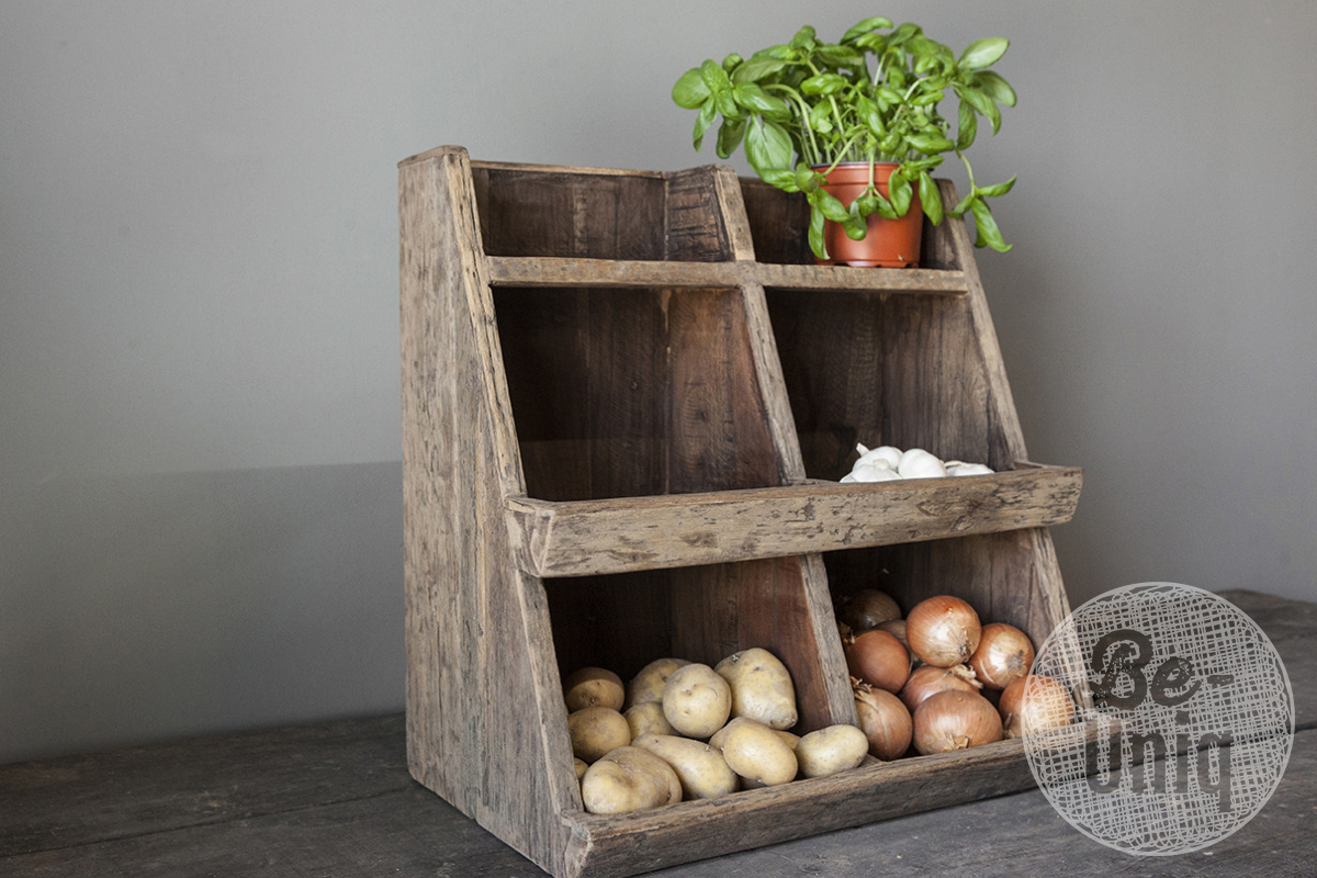 Be-Uniq Gruttersbak Olivia | Oud Hout | H50 x B50 x D29 cm