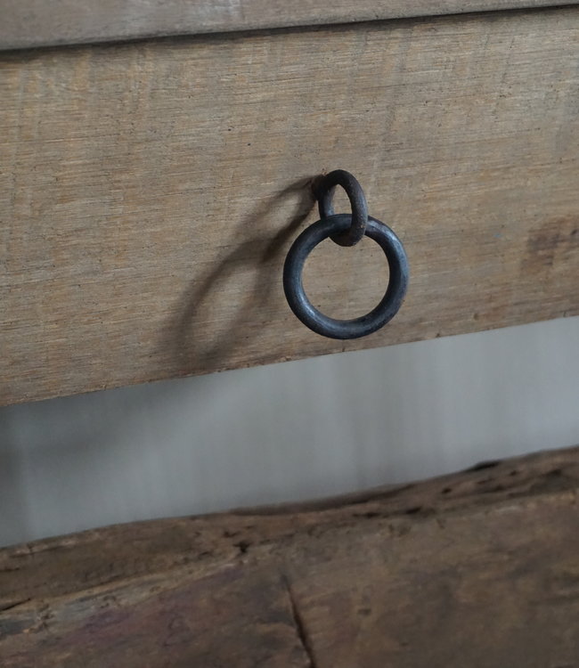 Rene Houtman Sidetable Cross | Oud Hout | Met Lade | H76 x B200 x D46 cm