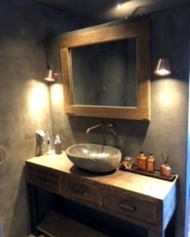 Rene Houtman Badkamermeubel Sem - L135 cm - Hout 3 lades