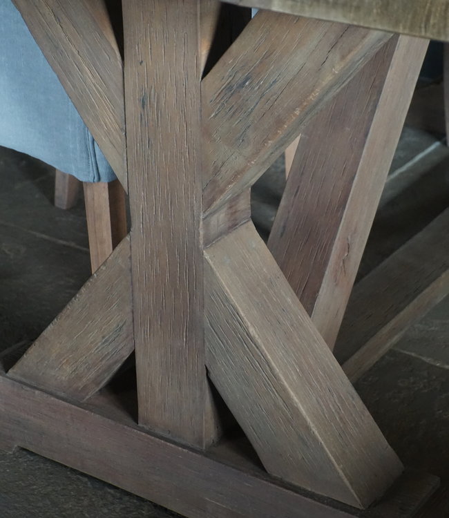 Rene Houtman Kloostertafel Auris Massief Hardhout - Kies Maat