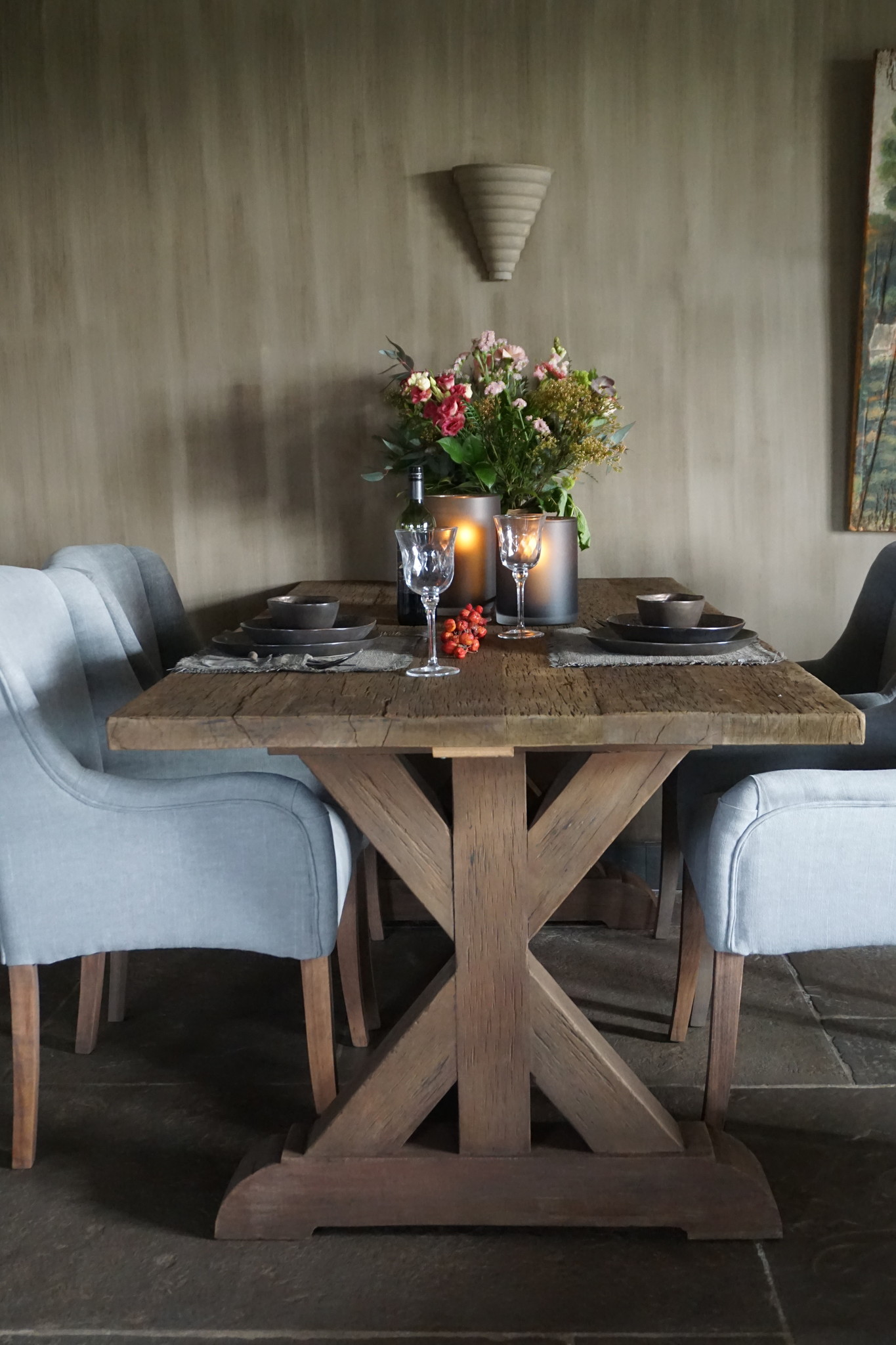 Rene Houtman Kloostertafel Auris Massief Hardhout - Kies Maat
