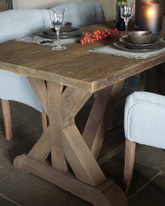 Rene Houtman Kloostertafel Auris Massief Hardhout - Kies Maat