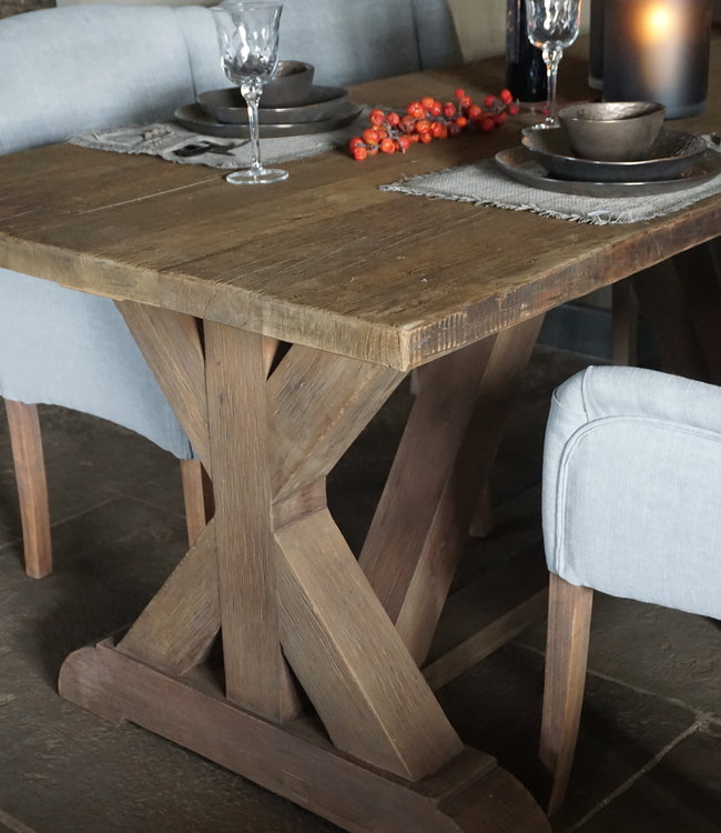 Rene Houtman Kloostertafel Auris Massief Hardhout - Kies Maat