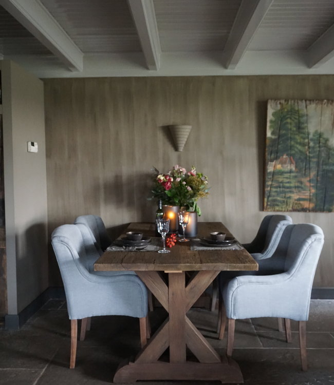 Rene Houtman Kloostertafel Auris Massief Hardhout - Kies Maat