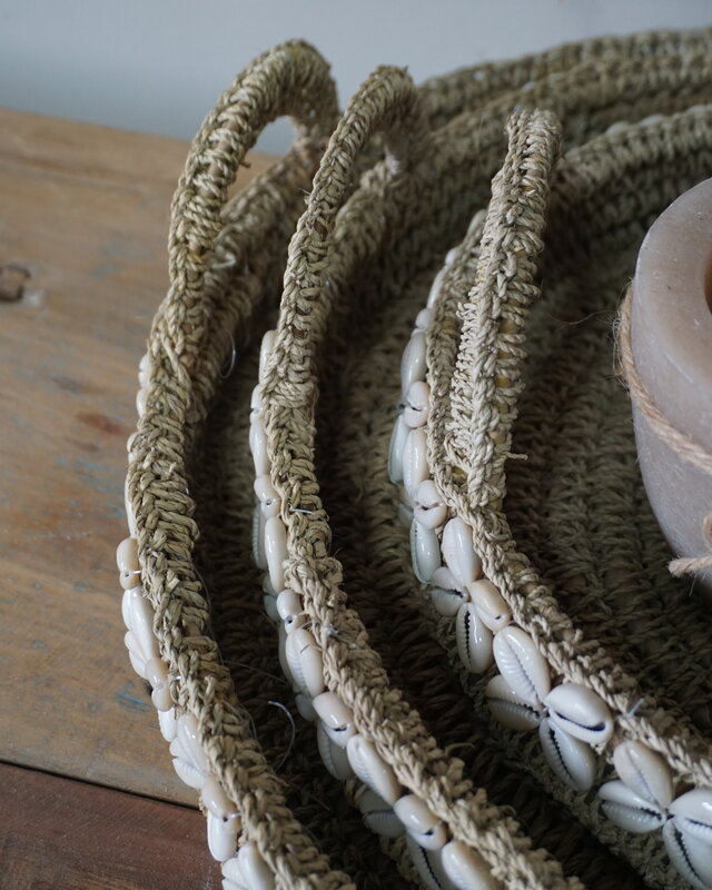Rene Houtman Balinese Dienbladen Met Schelpen | Set Van 3
