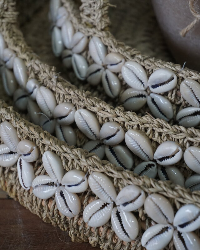 Rene Houtman Balinese Dienbladen Met Schelpen | Set Van 3