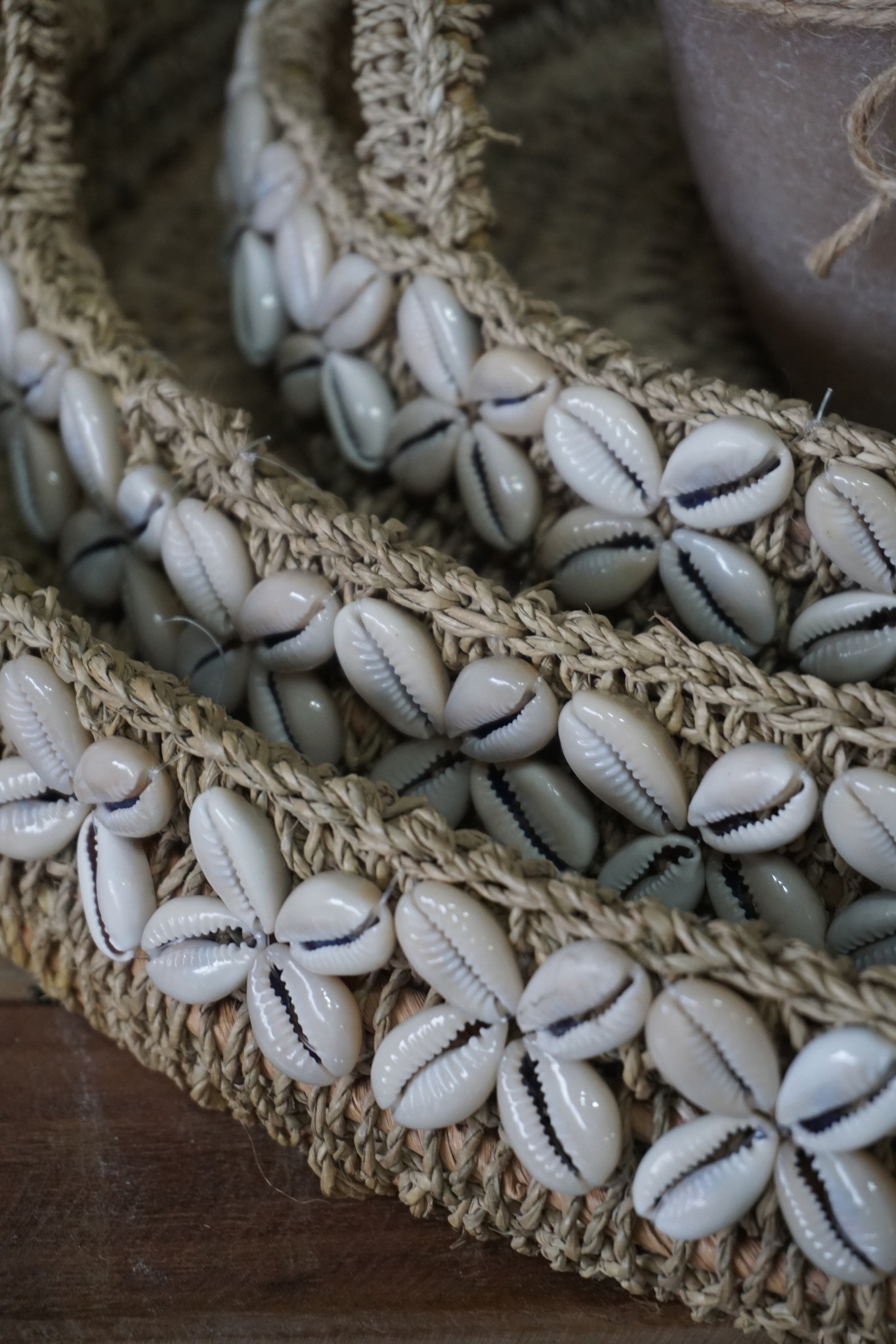 Rene Houtman Balinese Dienbladen Met Schelpen | Set Van 3