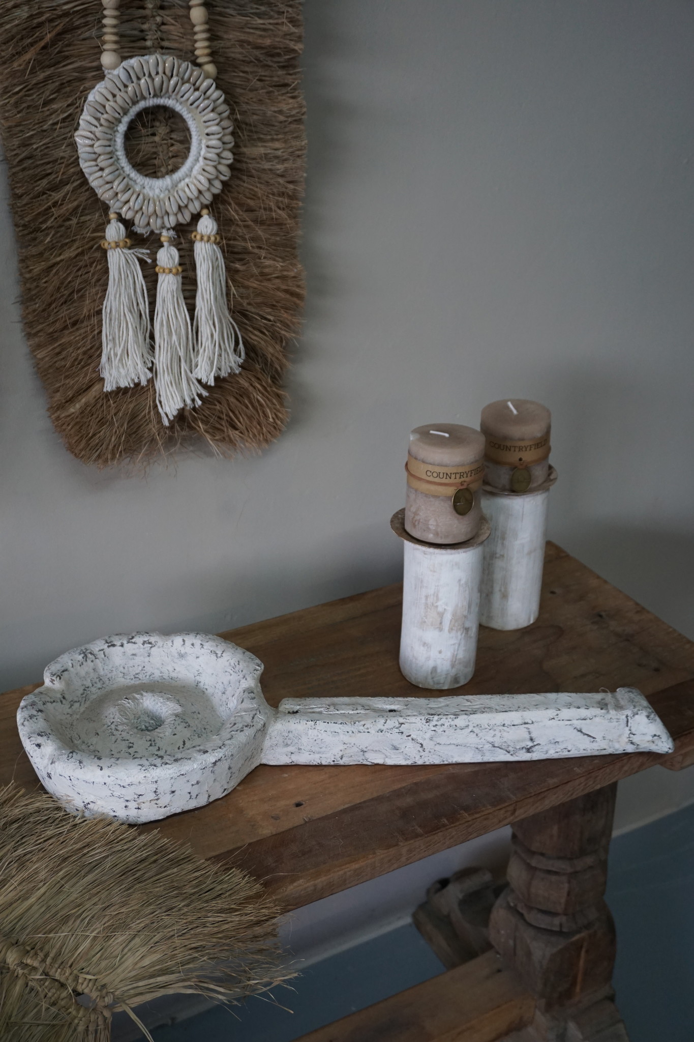 Rene Houtman Nepalese Houten Lepel | White Wash | L57 x B23 cm