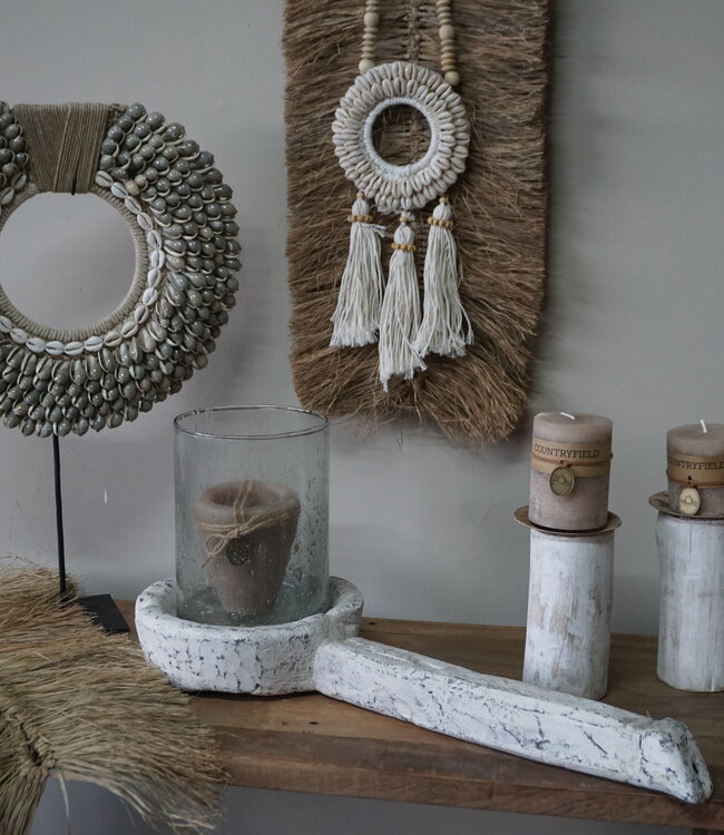 Rene Houtman Nepalese Houten Lepel | White Wash | L57 x B23 cm