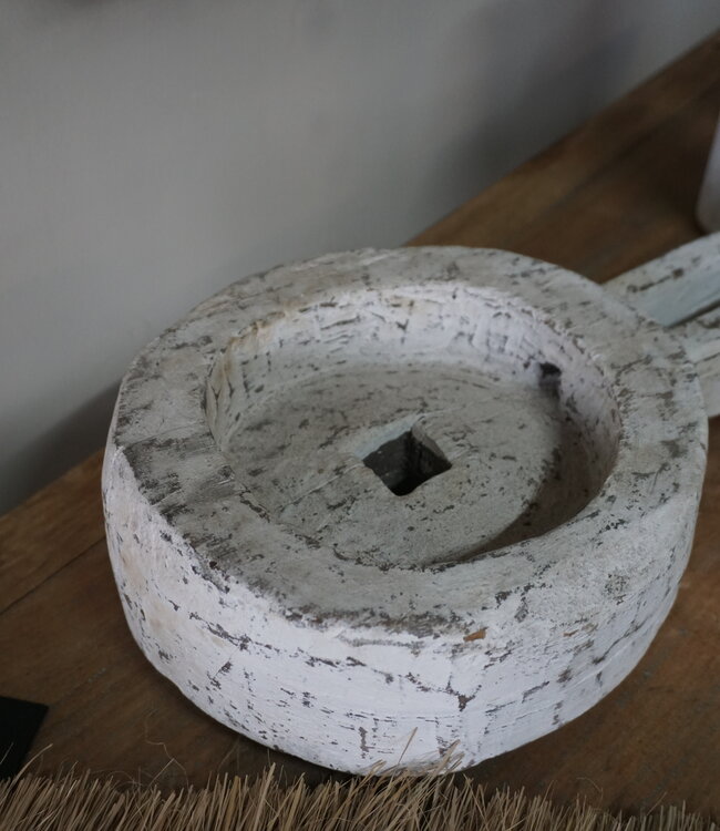 Rene Houtman Nepalese Houten Lepel | White Wash | L63 x B22 cm