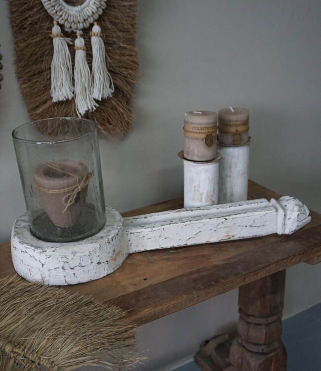 Rene Houtman Nepalese Houten Lepel | White Wash | L63 x B22 cm