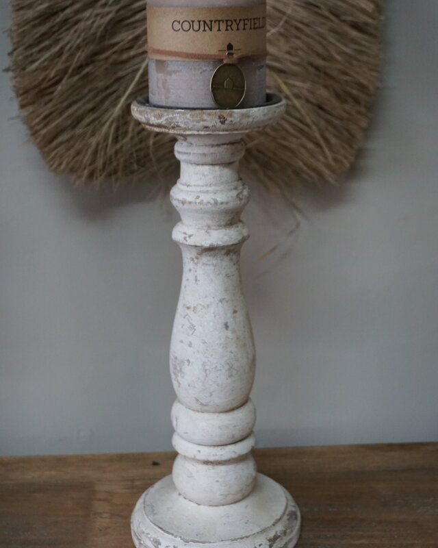 Rene Houtman Kandelaar Wit | Maat L | H31 x Ø10 cm