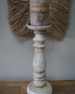 Rene Houtman Kandelaar Wit | Maat L | H31 x Ø10 cm