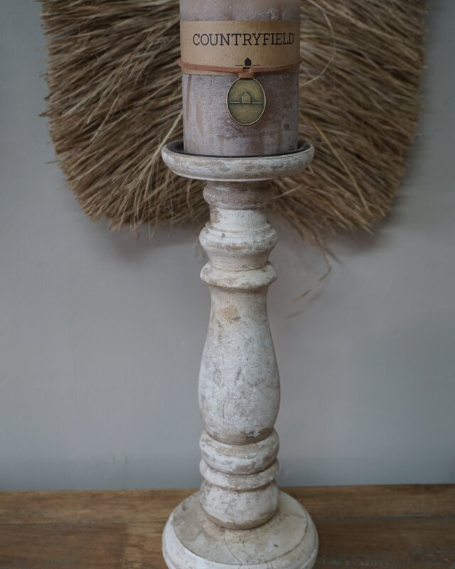 Rene Houtman Kandelaar Wit | Maat L | H31 x Ø10 cm