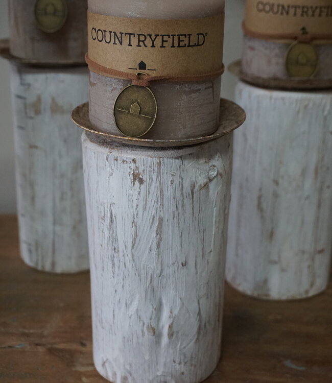 Rene Houtman Kandelaar Wit | Maat M | H18 x Ø10 cm