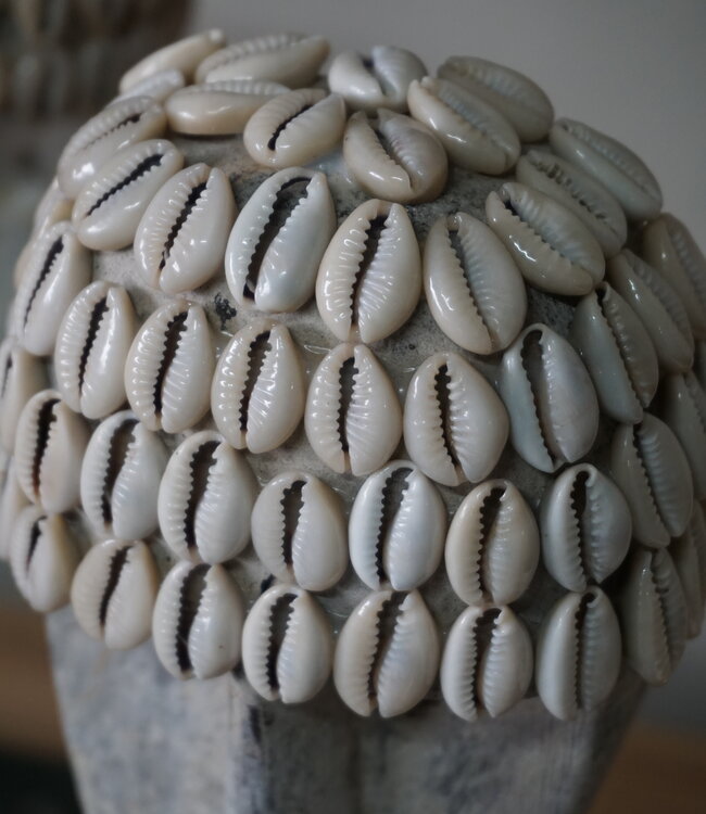 Rene Houtman Balinees Masker Met Schelpjes | H29 cm