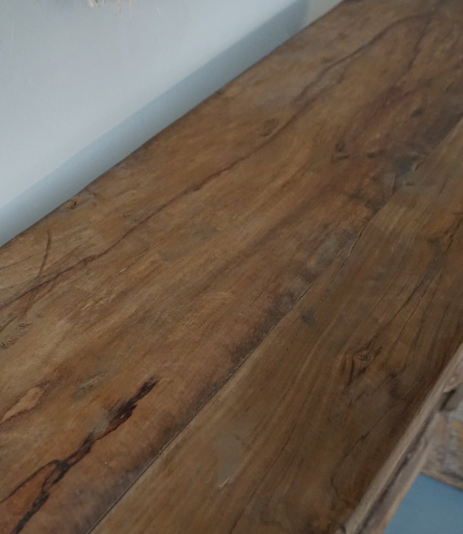 Rene Houtman Chinees Oud Houten Sidetable | H74 x B119 x D38 cm