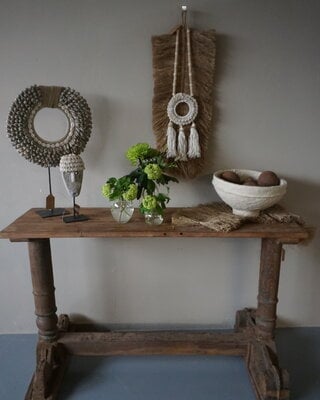 Rene Houtman Chinees Oud Houten Sidetable | H74 x B119 x D38